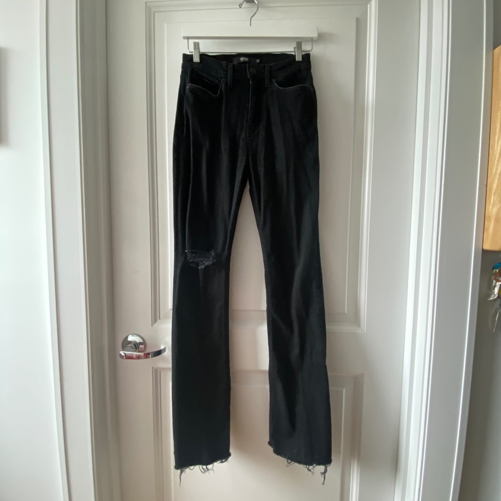 Bootcut Black Jeans - size Long